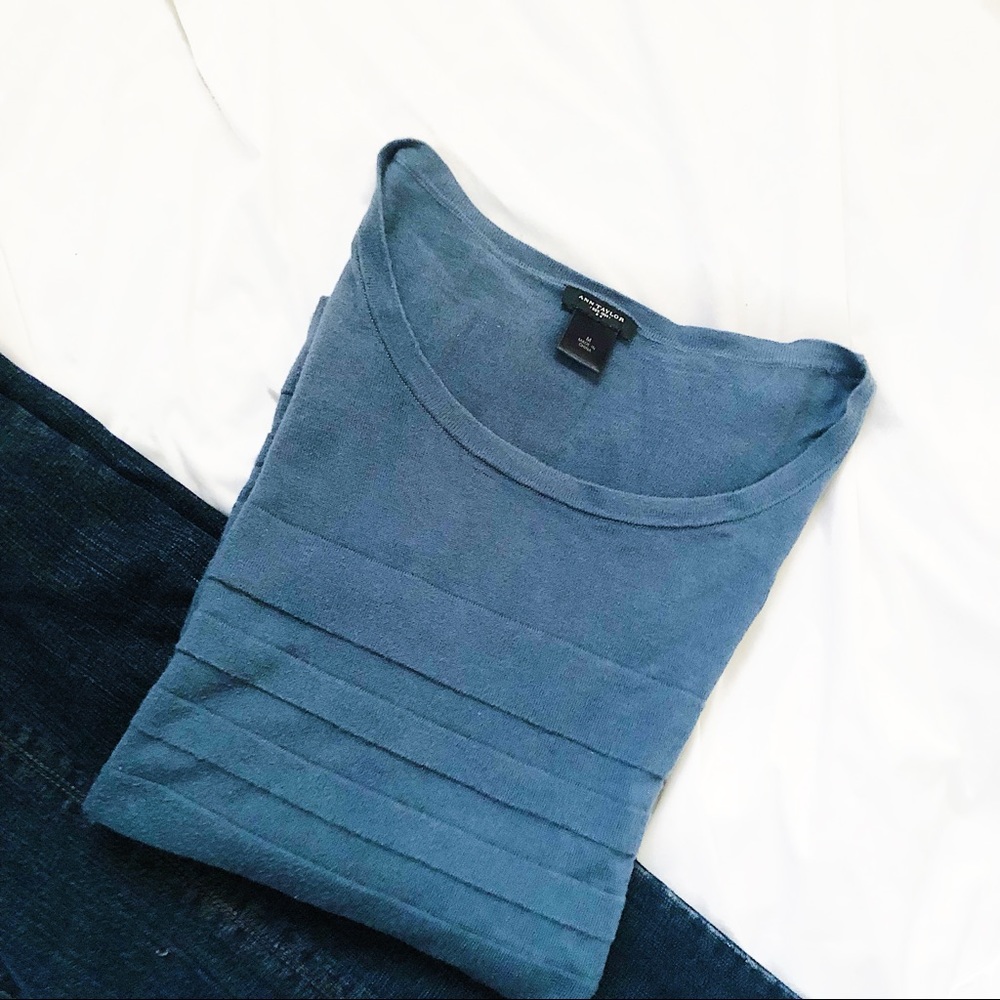 Ann Taylor Teal Long Sleeve Shirt (100% Cotton)